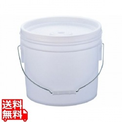 トスロン 丸型 密閉容器(蓋付)12L ナチュラル 写真1