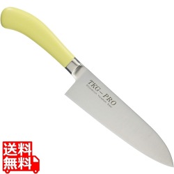 TKG PRO 抗菌カラー 三徳庖丁 イエロー 写真1