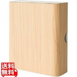 キーボックス 木目柄 幅17 高さ20 KB-1000Mナチュラル 宮武製作所 | おしゃれ 壁掛け 玄関 鍵 置き マグネット 鍵掛け 印鑑 北欧 シンプル 鍵収納 キーフック 写真1