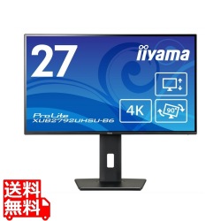 液晶ディスプレイ 27型/3840×2160/HDMI、DisplayPort/ブラック/スピーカー：あり/IPS方式パネル/昇降/回転 写真1