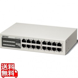 10/100M スイッチングHub 金属筐体/電源内蔵モデル 16ポート 写真1