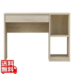 デスク 机 パソコンデスク 幅100 奥行40 コンパクトデスク コンパクト PCデスク 収納 2段 引出し テレワーク リモートワーク 勉強机 ＜コルン デスク＞ 写真1