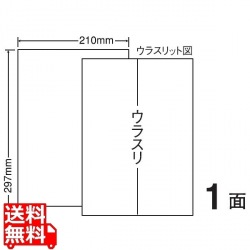 マルチタイプ訂正用ラベル 297mm×210mm A4版 297mm×210mm 500シート(100シート×5) 写真1