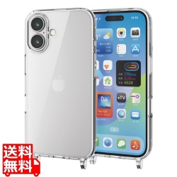 iPhone 16 ハイブリッドケース ストラップホール付き 写真1