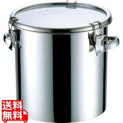 18-8テーパー付密閉式容器 両手付 TP-CTH-24 写真1