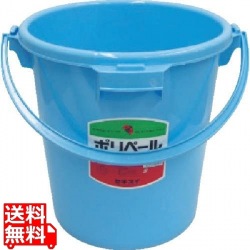 セキスイ 柄付ポリバケツ ブルー #22 本体 22L P22EB 写真1
