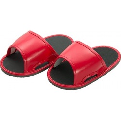 No.820オーバーシューズスリッパレッド 写真1