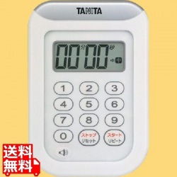 タニタ 丸洗いタイマー 100分計 TD-378 ホワイト 写真1