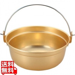 アルマイト ツル付段付鍋 30cm 写真1