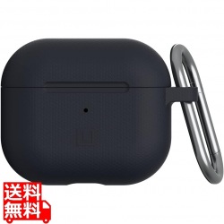 UAG社製/U by UAG Apple AirPods 第3世代用 シリコンケース (耐衝撃/カラビナ付属/ワイヤレス給電) DOT ブラック UAG-UAP3D-BK 写真1