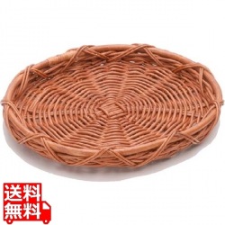 籐かご 16-827 S 小 400×350×H50 業務用 写真1