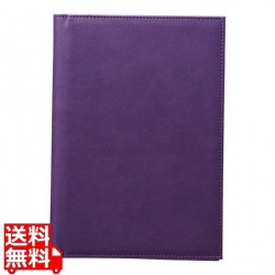 えいむレザータッチメニューブック(A5) CLB-803 パープル 写真1