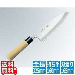 兼松作 日本鋼 出刃庖丁 16.5cm 写真1