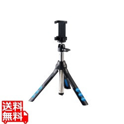 スマートフォン用/2way三脚/Bluetoothリモコン付/ブラック 写真1