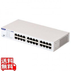 法人向けスイッチングハブ/アンマネージ/Giga/24ポート/ループ防止(ブザー鳴動)/3年保証 写真1