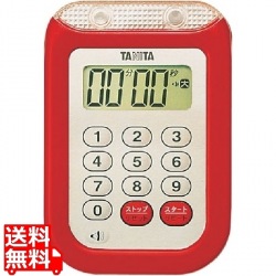 大音量タイマー100分計 TD-377 レッド 写真1