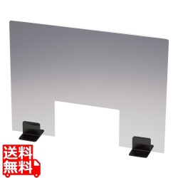 TKG 飛沫ガードパーテーション〈窓付〉 600マットBスタンド クリア 写真1