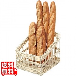 樹脂フランスパンスタンド 角型 白 小 91-108A 業務用 写真1