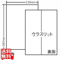 マルチタイプラベル(普通紙タイプ) 210mm×297mm A4版 210mm×297mm 500シート(100シート×5) 写真1
