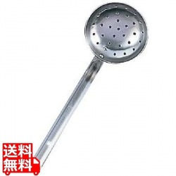 IKD18-8抗菌レードル柄お玉 穴明 9cm 写真1