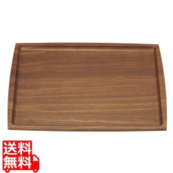木目調ABSトレー(長角盆)濃木目 NS M44-360 写真1
