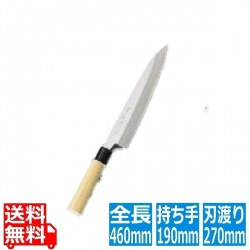 兼松作 日本鋼 身卸庖丁 27cm 写真1
