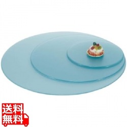 ブッフェステーション 丸ライトグリーントレー G0031(S)直径310 写真1