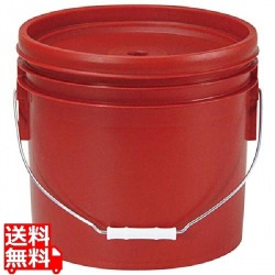 トスロン 丸型 密閉容器 12L レッド 写真1