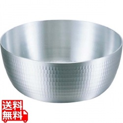 アルミ 打出 ヤットコ鍋(目盛付) 24cm 業務用 写真1