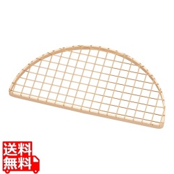 SA18-8金仕上げ盛付網(飾り網) 半月型 小 写真1