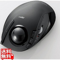 トラックボールマウス/人差し指/8ボタン/チルト機能/無線/ブラック 写真1