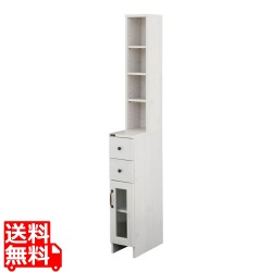 DOLLY(ドリー) 隙間収納ラック(幅20cm) 隙間収納 すきま収納 隙間ラック ランドリーラック ランドリー収納 スリム 縦型 おしゃれ ホワイト DO170-20SS-WH 写真1