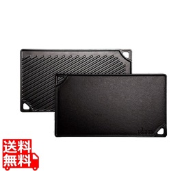 ロッジ ダブルリバーシブルグリドル LDP3 | グリドル 鉄板 グリル キッチン アウトドア キャンプ 鉄 バーナー リバーシブル 鉄  BBQ バーベキュー グランピング 写真1