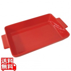 角手付きベーカーL レッド 295×175×H40mm 写真1