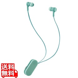 ワイヤレスイヤホン Bluetooth5.0 両耳 コードあり 巻き取り式 クリップ付 サックスブルー コンパクト 写真1