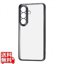 Galaxy S26 ソフトケース精密設計フレームメッキ/黒 写真1