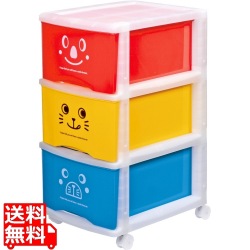 和泉化成 収納ケース 日本製 アニマルケース3段 3152 (幅33×奥42×高67cm) | キッズ 子供部屋 動物 日本製 正規品 写真1