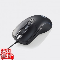 ゲーミングマウス/光学式/8000万回耐久スイッチ/6200dpi/5ボタン/有線/ブラック 写真1