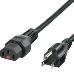 抜け防止ロック電源コード(5m) ブラック APW12-515C13LK05 写真1