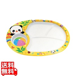 メラミンお子様ランチ皿 赤ちゃんパンダ L-7 写真1