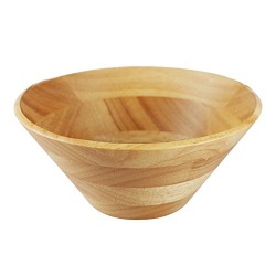 丸十 サラダボウル ナチュラル 直径20.3×8.3cm 3V7-22 写真1