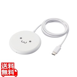 ケーブル一体型 Qi規格対応ワイヤレス充電器(5W・卓上・1m) 写真1