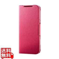 らくらくスマートフォン ソフトレザーケース 薄型 磁石付 フラワーズ 写真1