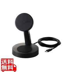 2in1 マグネットQi2規格対応ワイヤレス充電器(15W+5W・スタンド) 写真1