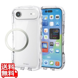 Grippy ハイブリッドケース オールクリア メタルステッカー付 写真1