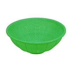 サンコーざる(大型)グリーン 写真1