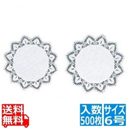 ドイリーレースペーパー丸型6号(500枚) 写真1