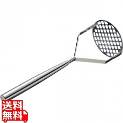 MT 18-8パイプ柄業務用HACCP対応ポテトマッシャー 小 写真1