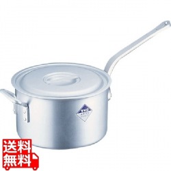 片手深型鍋アルミニウム(アルマイト加工) (目盛付)TKG 30cm ※ ガス火専用 写真1