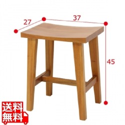 ウッドスツール マホガニー ( ナチュラル ) 玄関 ダイニング サイドテーブル 小物 植物 ディスプレイ 軽い 腰掛け 座面カーブ 天然木 無垢 完成品 写真1